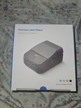 Thermal Label Maker - Compact Thermal Printer (Gray)